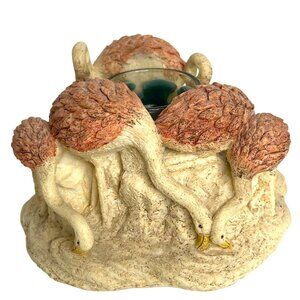 Pink Flamingo Flock Candle Holder Votive Circle of True Friends Friendship Resin